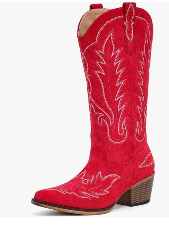 Suede Cowboy Boots - Picture 3 of 5